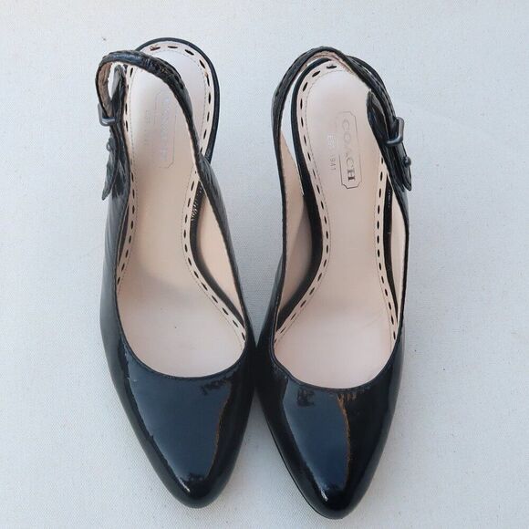 COACH Patent Leather Alma Pump - Picture 1 of 8